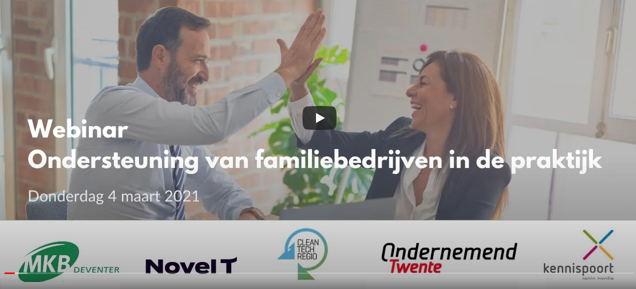 Afbeelding van het begin van de video 'Webinar ondersteuning van familiebedrijven in de praktijk'