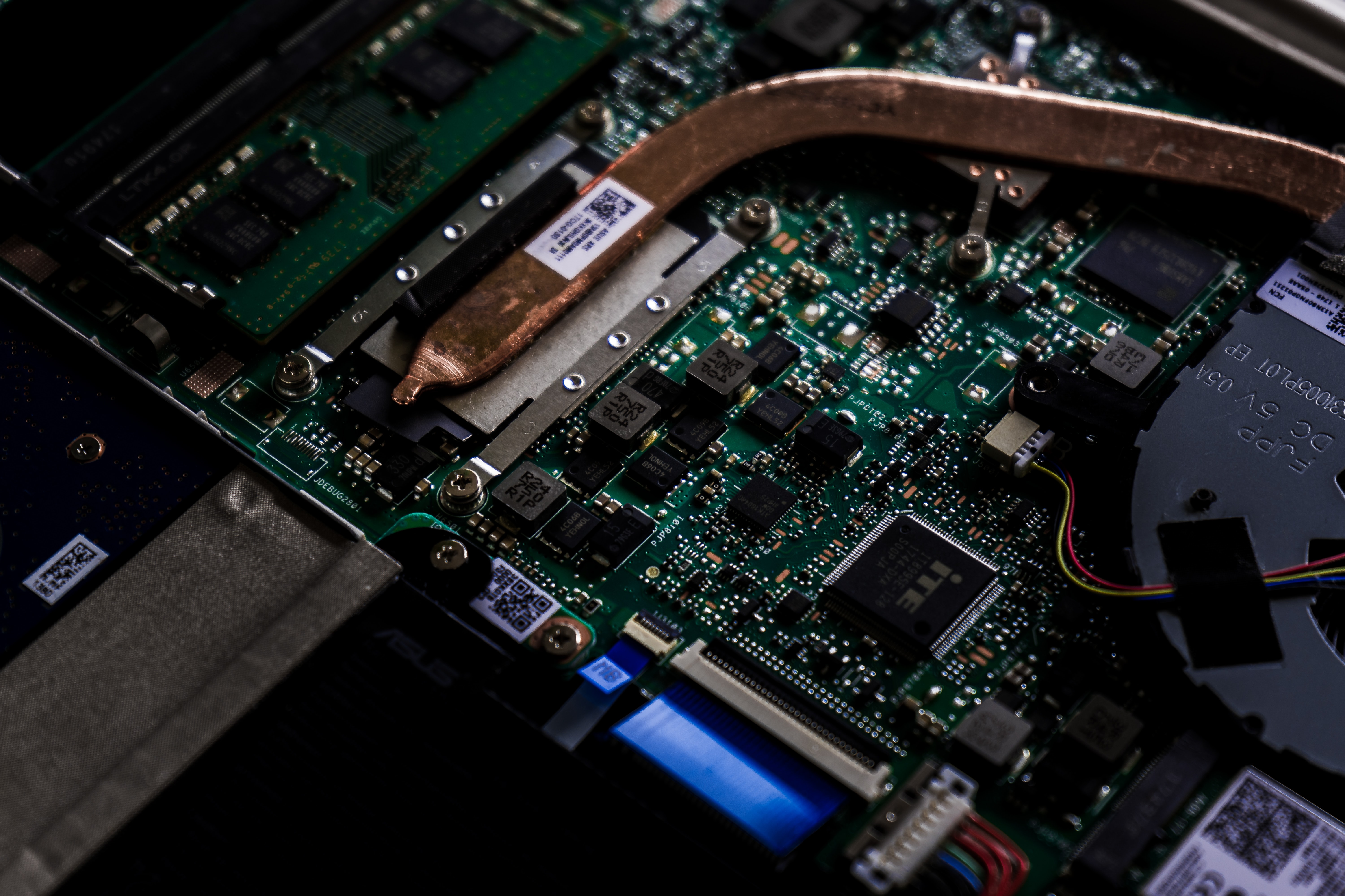 Close up van een chip